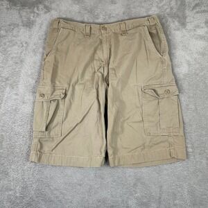 Levis Cargo Shorts Mens 40 Tan Khaki Cotton Y2K Baggy Skater